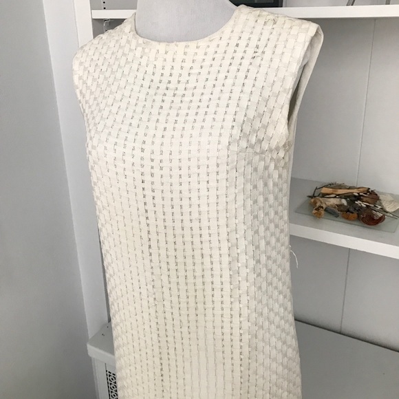 Vintage Italian Woven Ribbon and Linen Dress - Picture 2 of 8